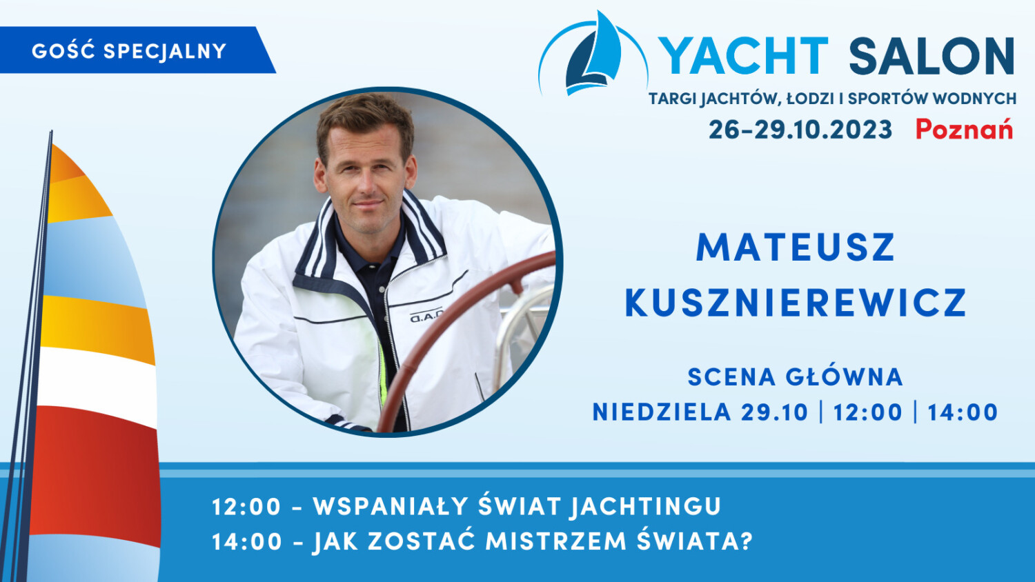 yacht salon 2023 poznań Mateusz Kusznierewicz